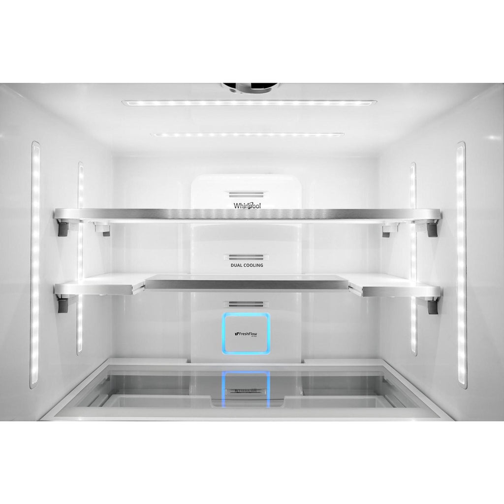 Réfrigérateur à portes françaises Whirlpool (WRFC9636RV) - Acier inoxydable et noir