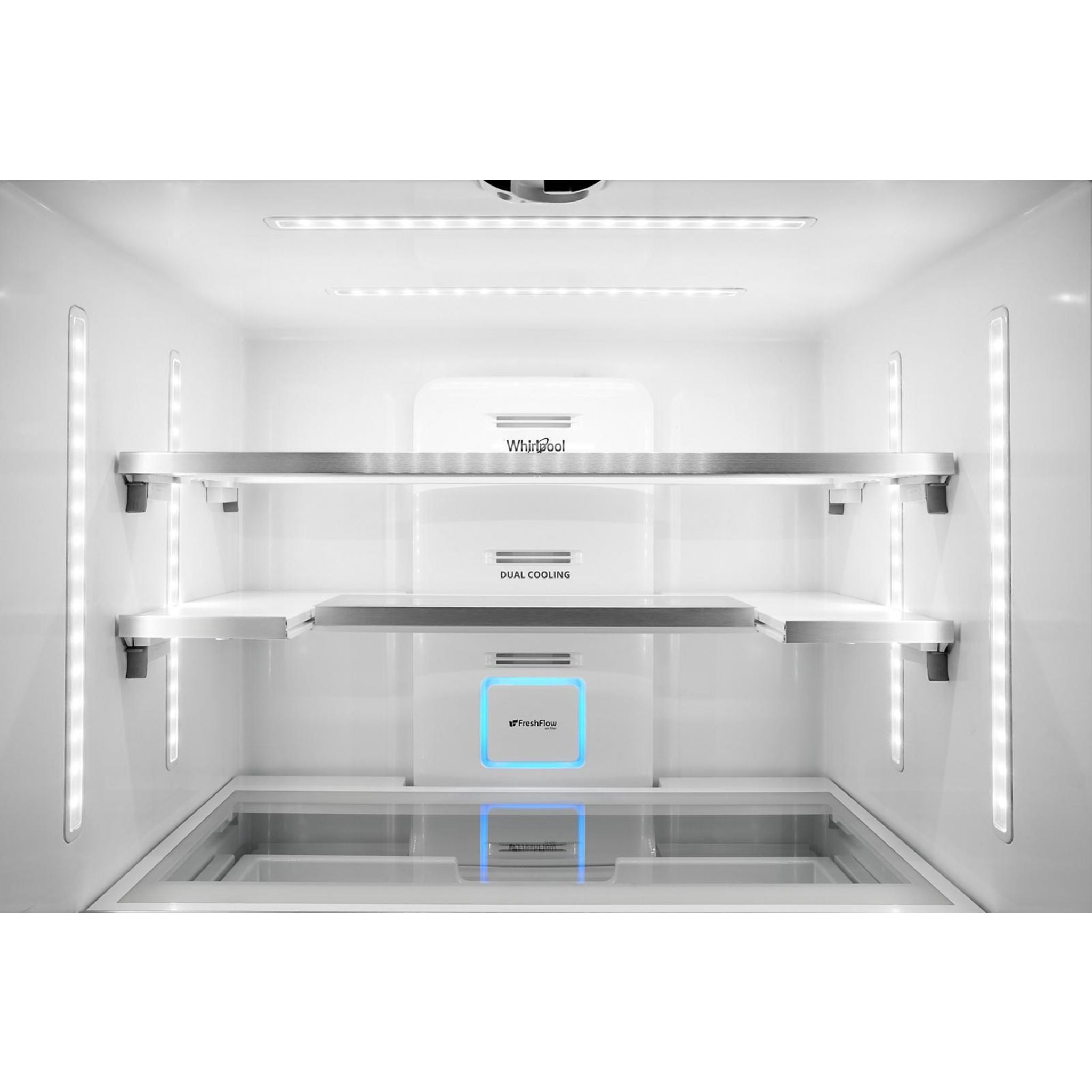 Réfrigérateur à portes françaises Whirlpool (WRFC9636RV) - Acier inoxydable et noir