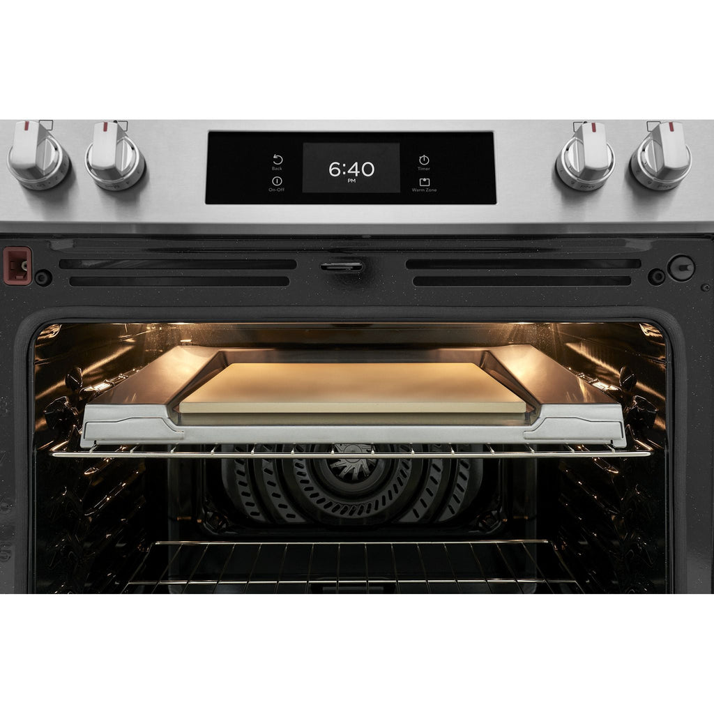Cuisinière électrique Frigidaire Gallery de 30 po avec four à pizza sur pierre – Acier inoxydable (GCFE307CBF)
