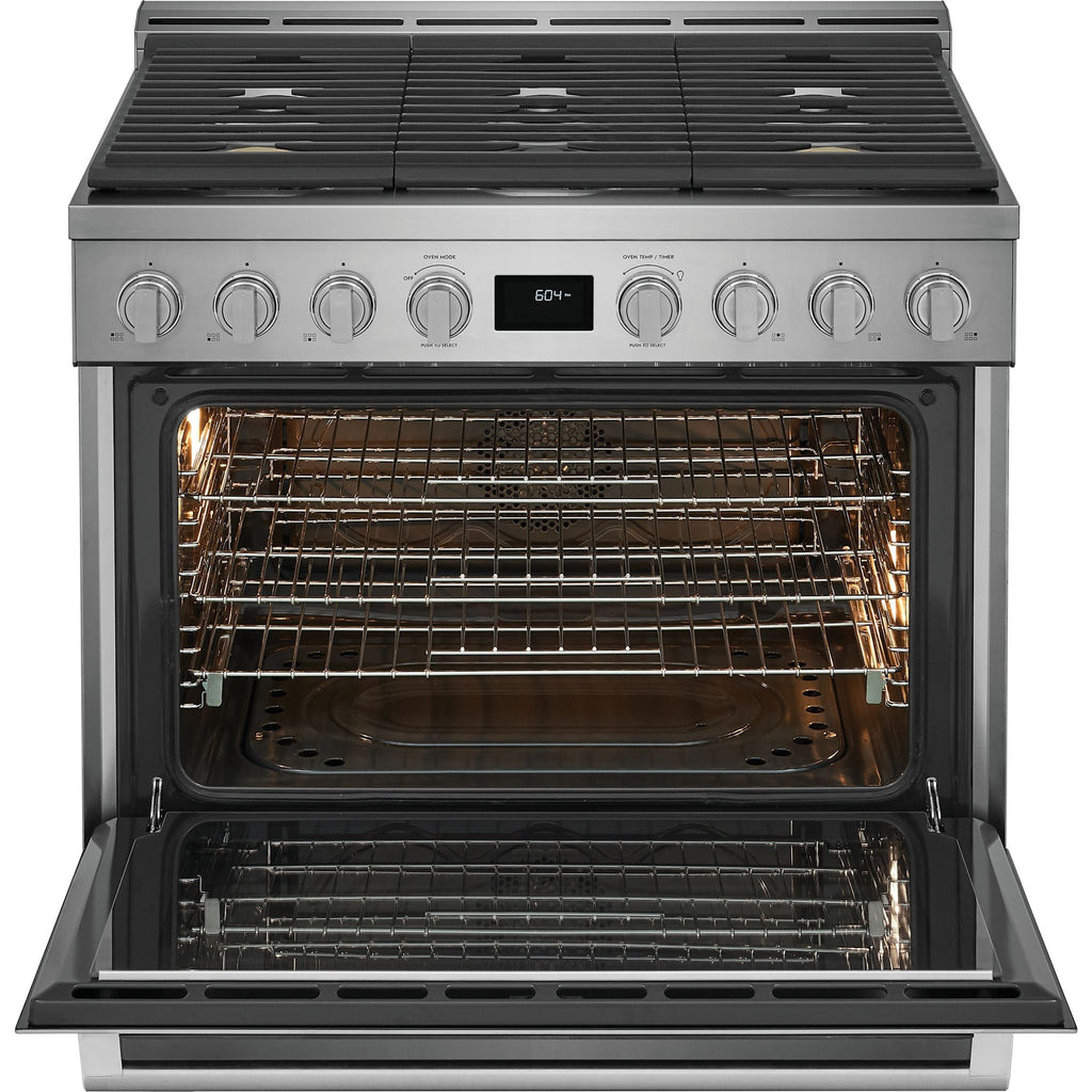 Cuisinière à gaz Electrolux (ECFG3668AS) - Acier inoxydable