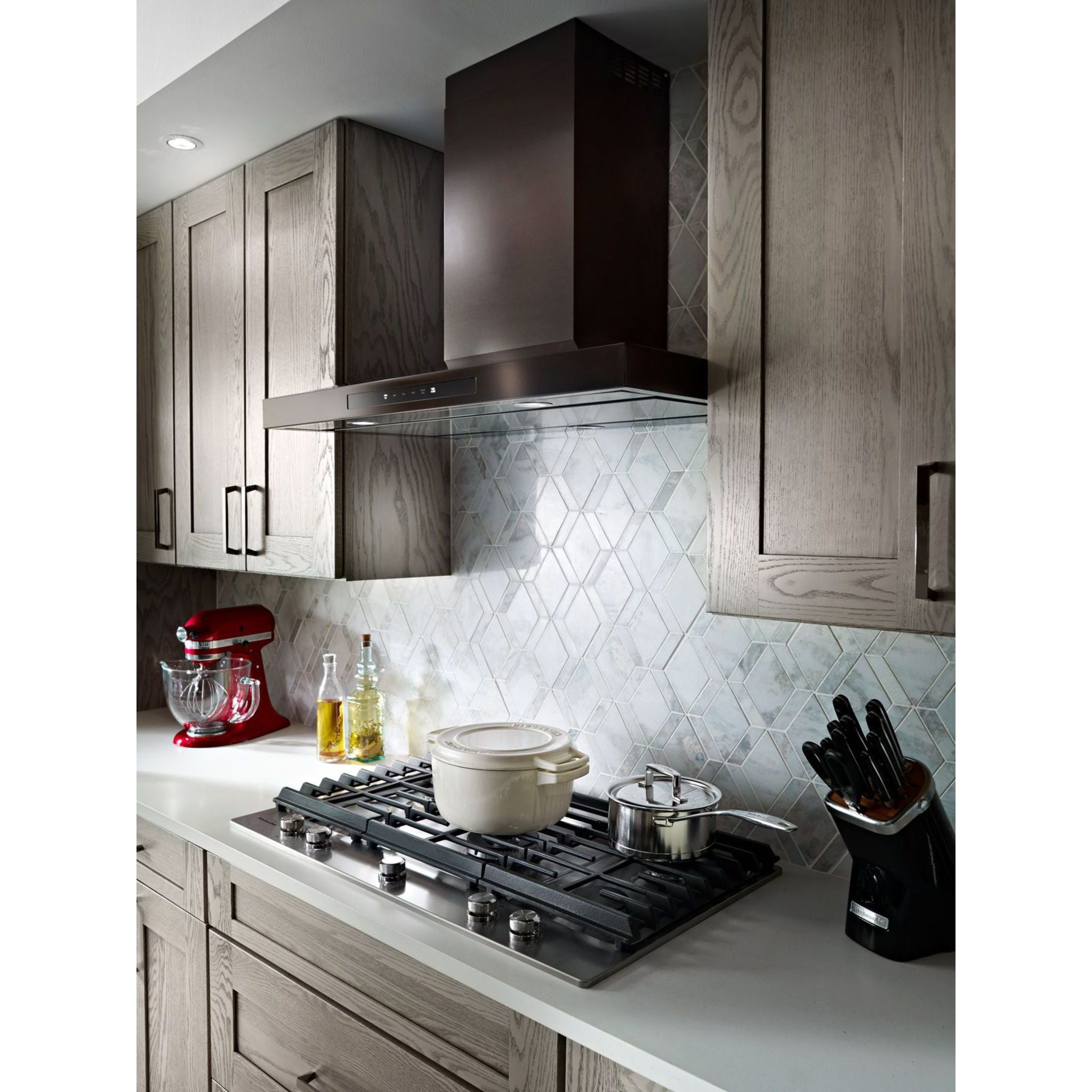 Table de cuisson à gaz KitchenAid 36 po (KCGS956ESS) - Acier inoxydable