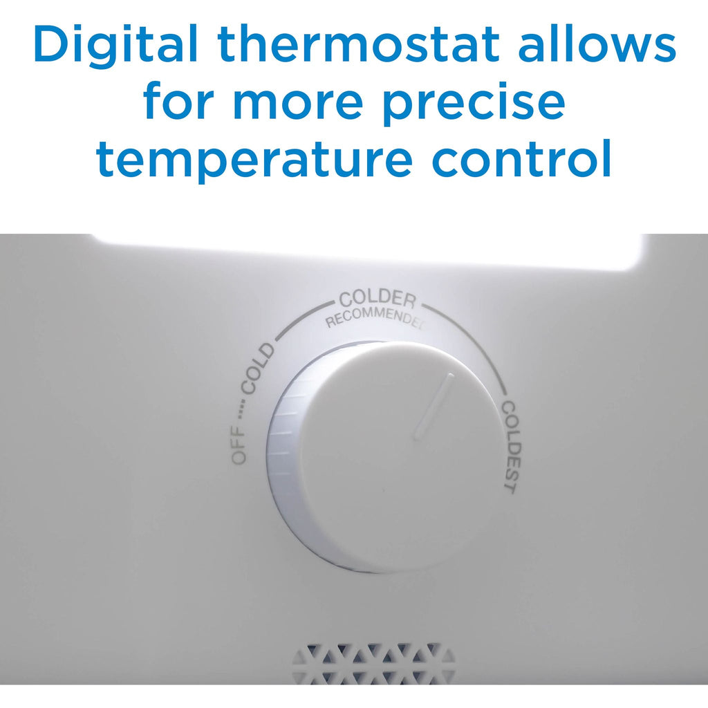 Réfrigérateur à congélateur inférieur Danby (DBMF100B1SLDB) - Aspect inox
