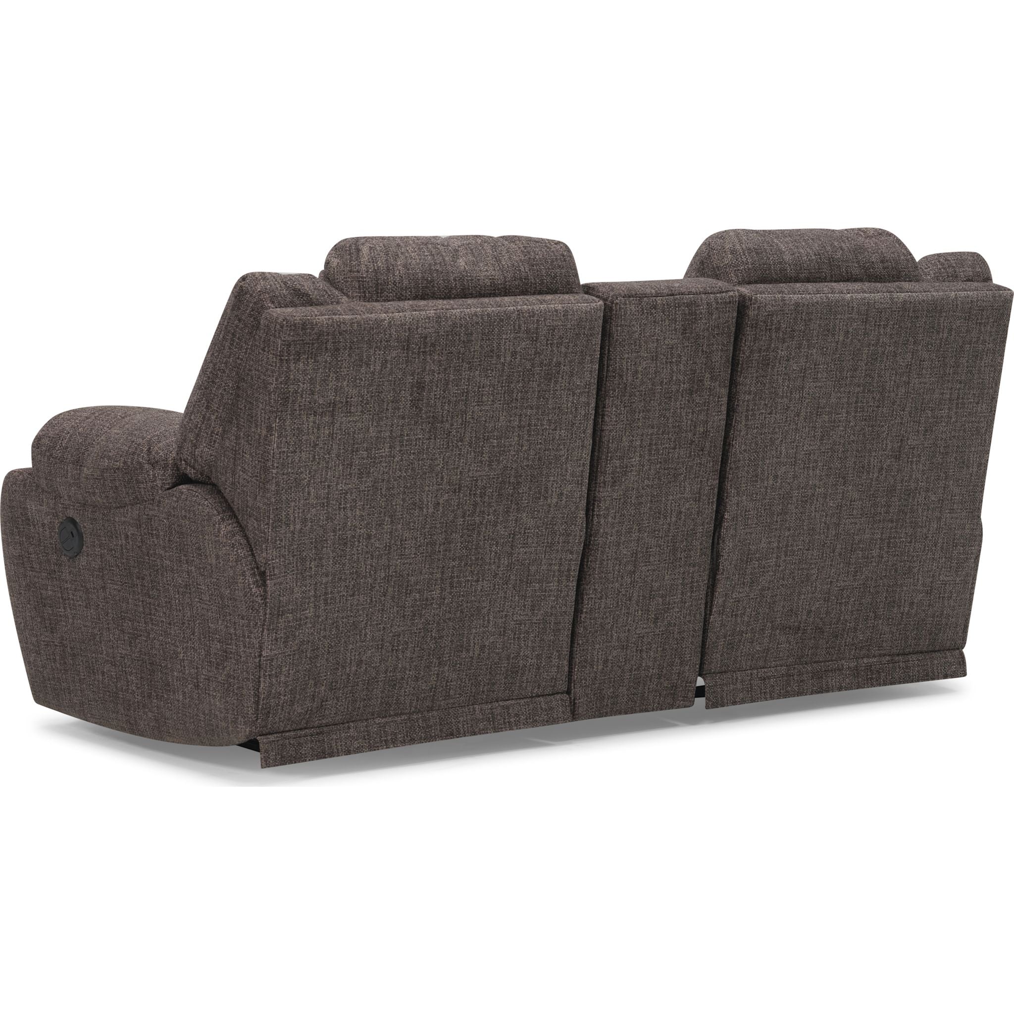 Causeuse inclinable électrique Mira avec console - Ardoise pavée