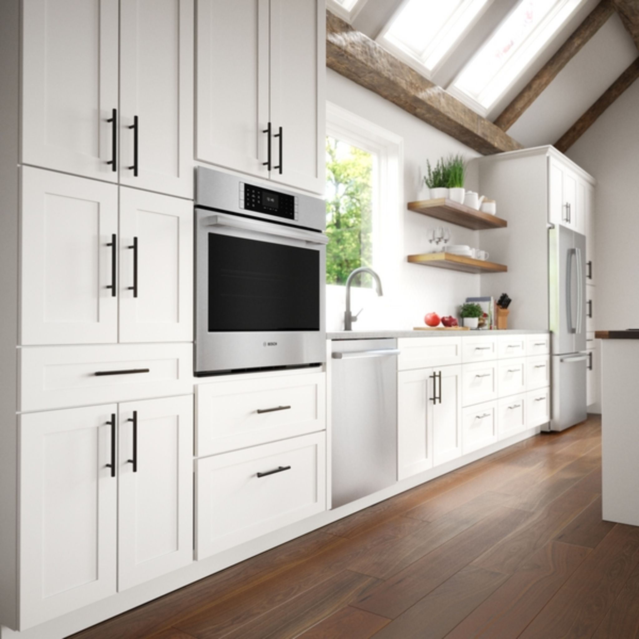 Four mural à convection Bosch 30 (HBLP454UC) - Acier inoxydable