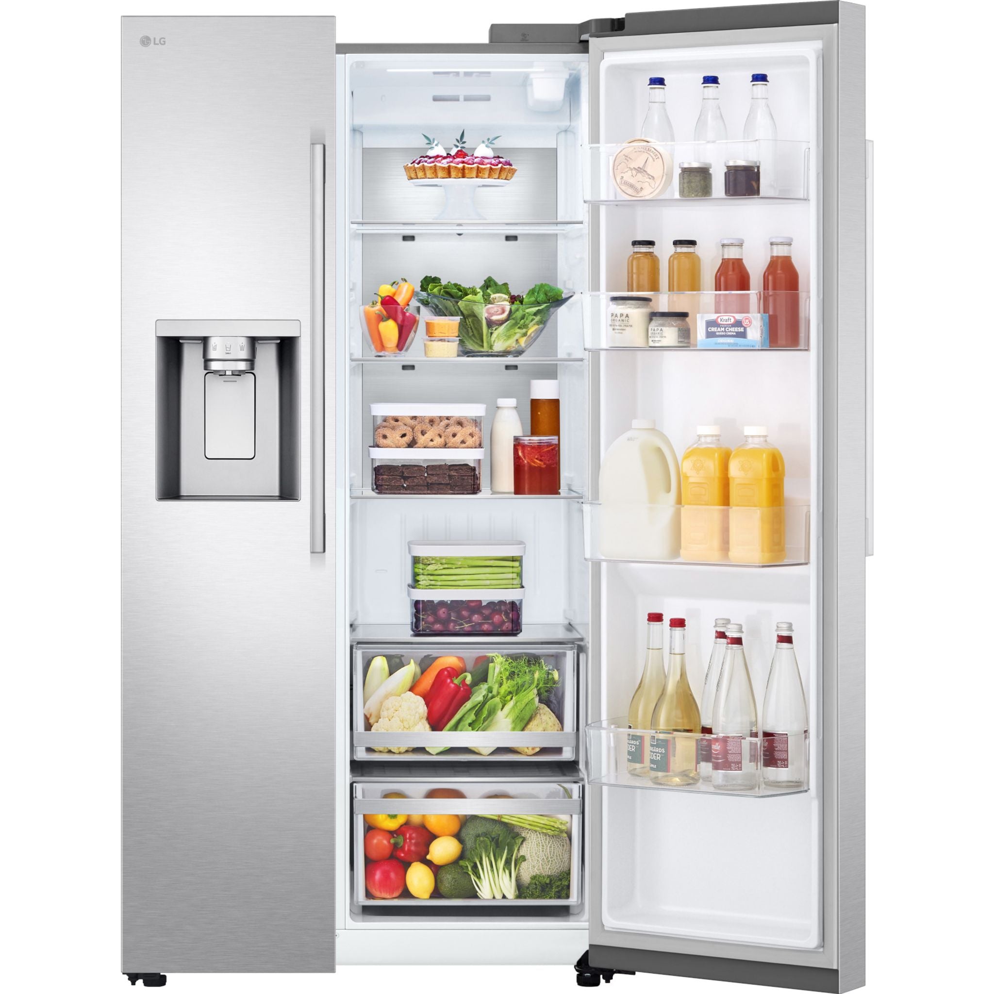 Réfrigérateur LG Side x Side (LL27T3530S) - Acier inoxydable résistant aux taches