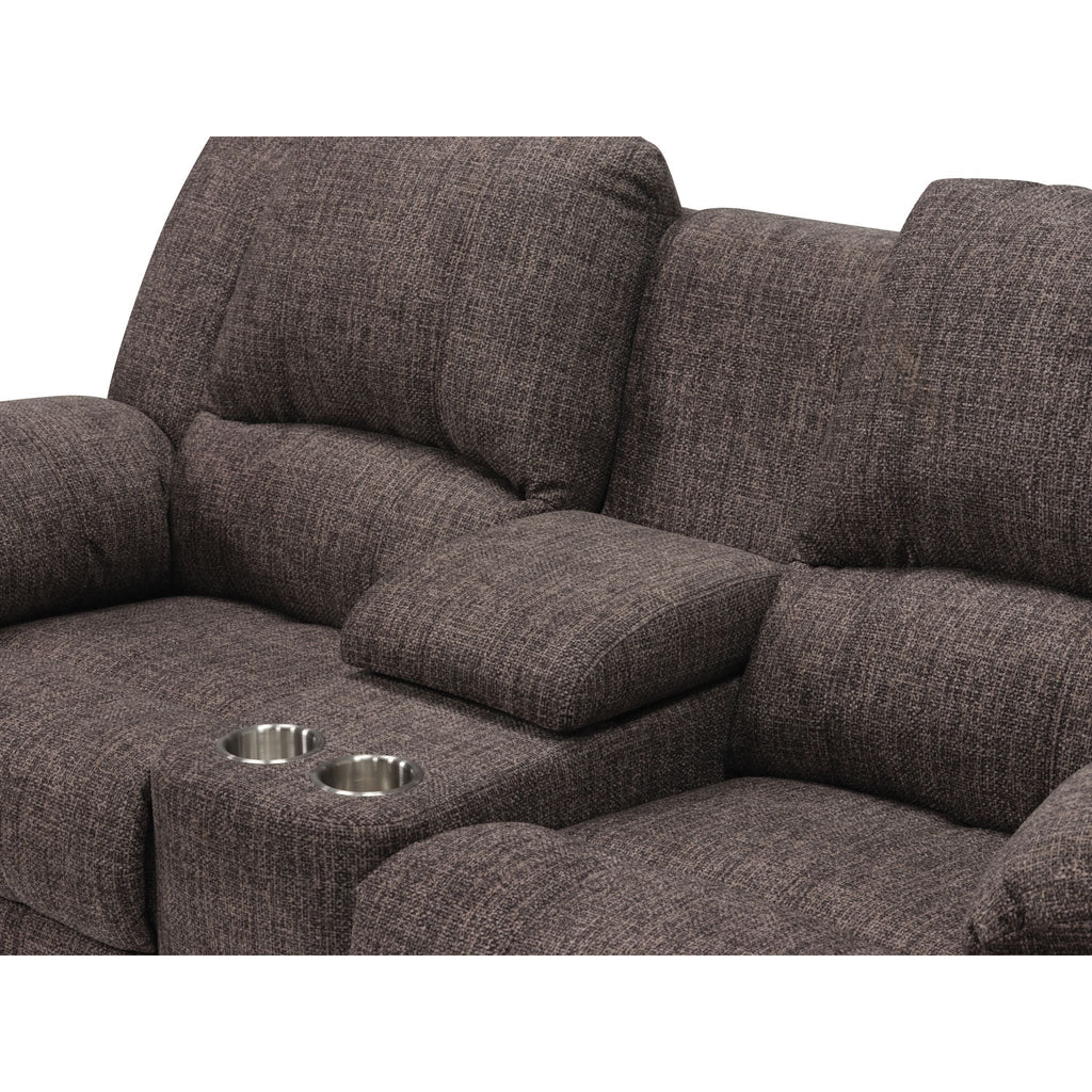 Causeuse inclinable électrique Mira avec console - Ardoise pavée