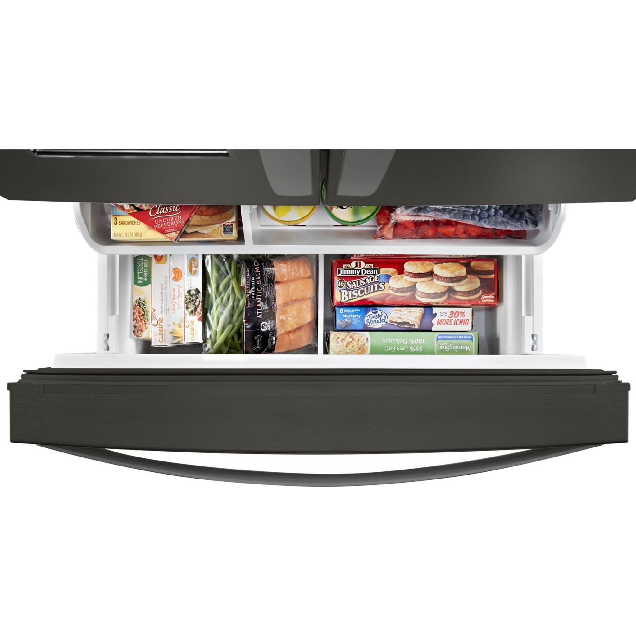 Réfrigérateur à portes françaises Whirlpool (WRFC9636RV) - Acier inoxydable et noir