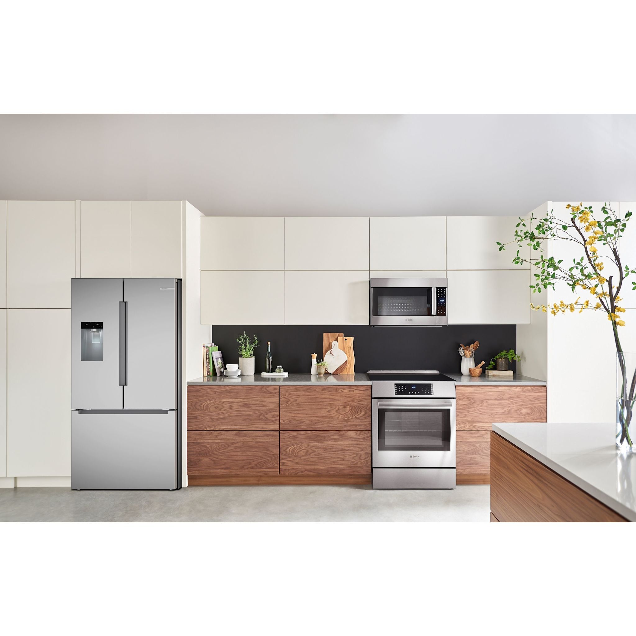 Réfrigérateur à portes françaises Bosch (B36CD10ENS) - Acier brossé anti-traces de doigts