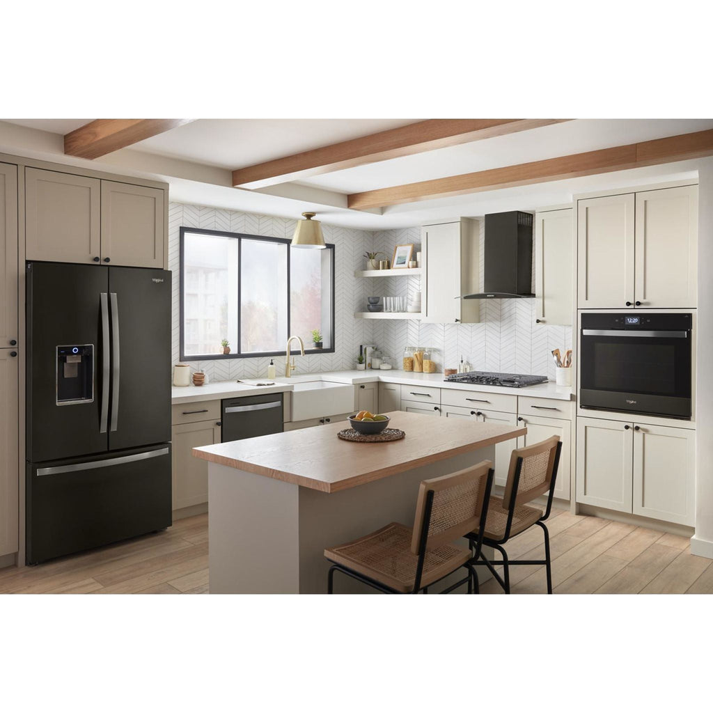 Réfrigérateur à portes françaises Whirlpool (WRFC9636RV) - Acier inoxydable et noir