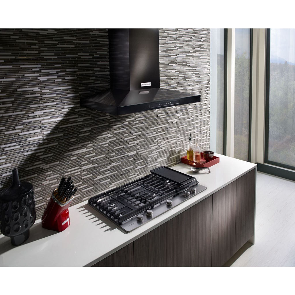 Table de cuisson à gaz KitchenAid 36 po (KCGS956ESS) - Acier inoxydable