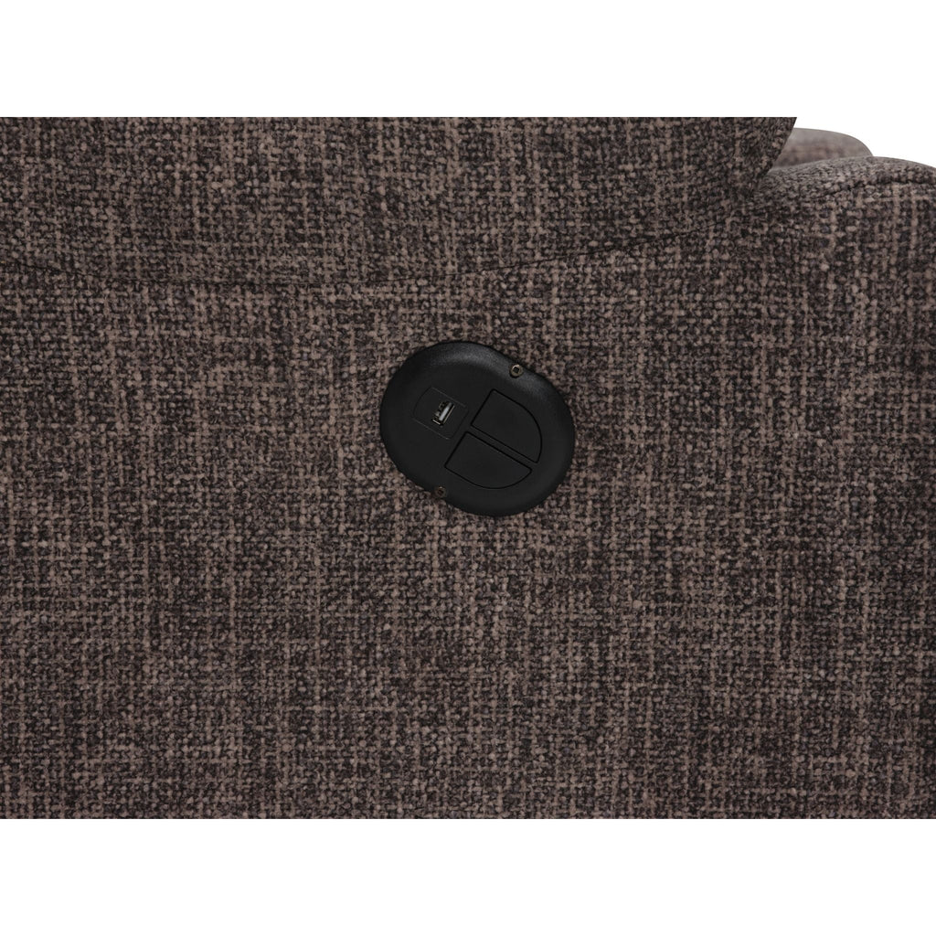 Causeuse inclinable électrique Mira avec console - Ardoise pavée