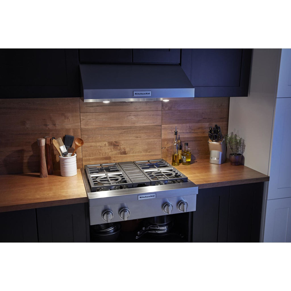 Table de cuisson à gaz KitchenAid 30 (KCGC500JSS) - Acier inoxydable