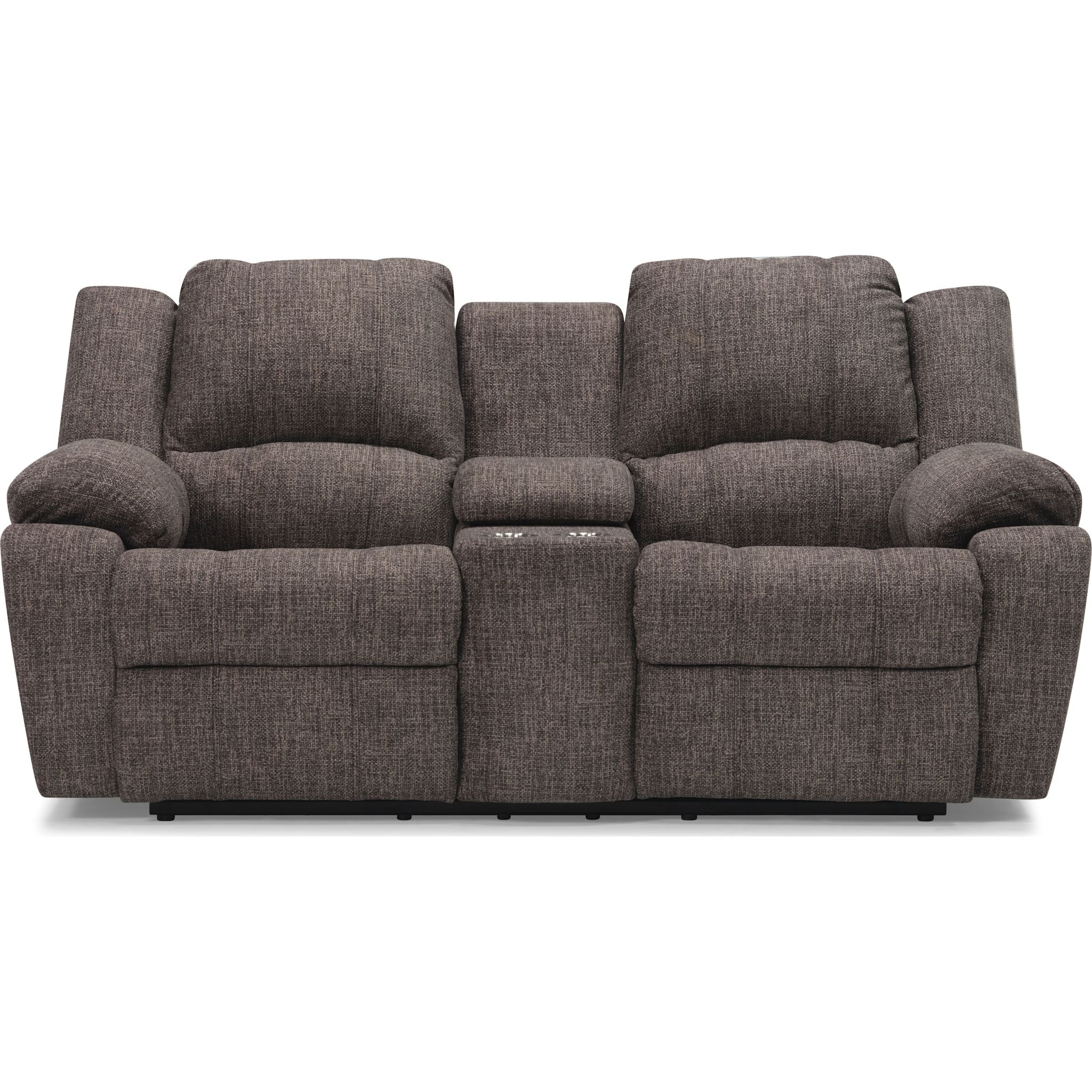 Causeuse inclinable électrique Mira avec console - Ardoise pavée