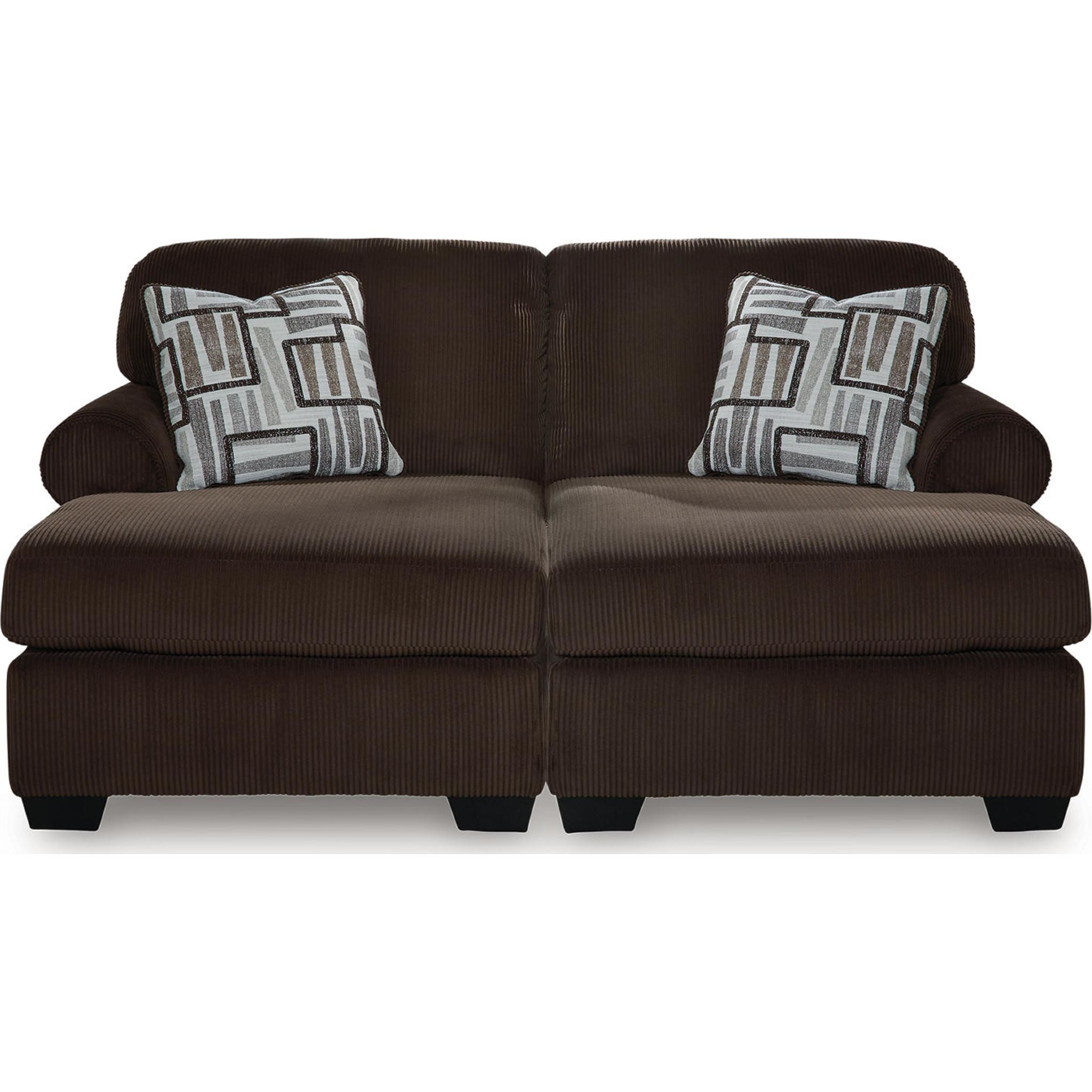 Kimlee Super Chaise 2 pièces - Chocolat