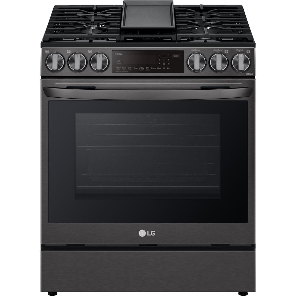 Cuisinière à gaz LG (LSGL6335D) - Acier inoxydable noir