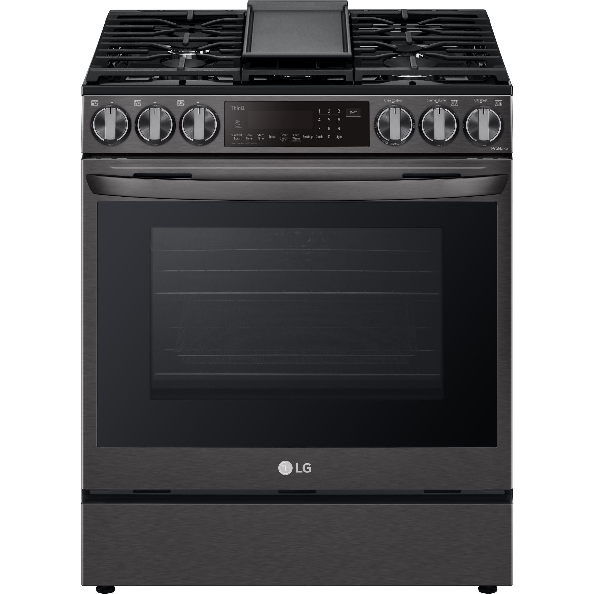 Cuisinière à gaz LG (LSGL6335D) - Acier inoxydable noir
