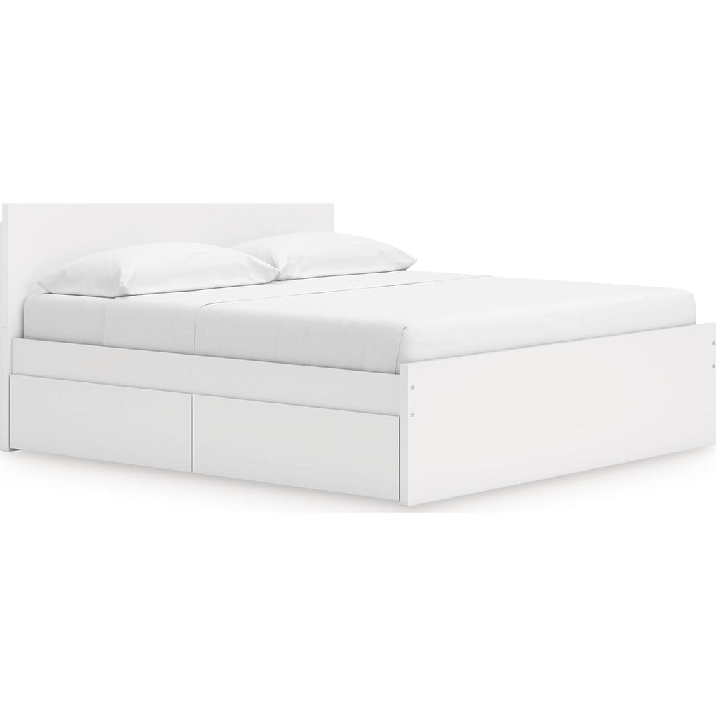 Lit de rangement Onita King - Blanc