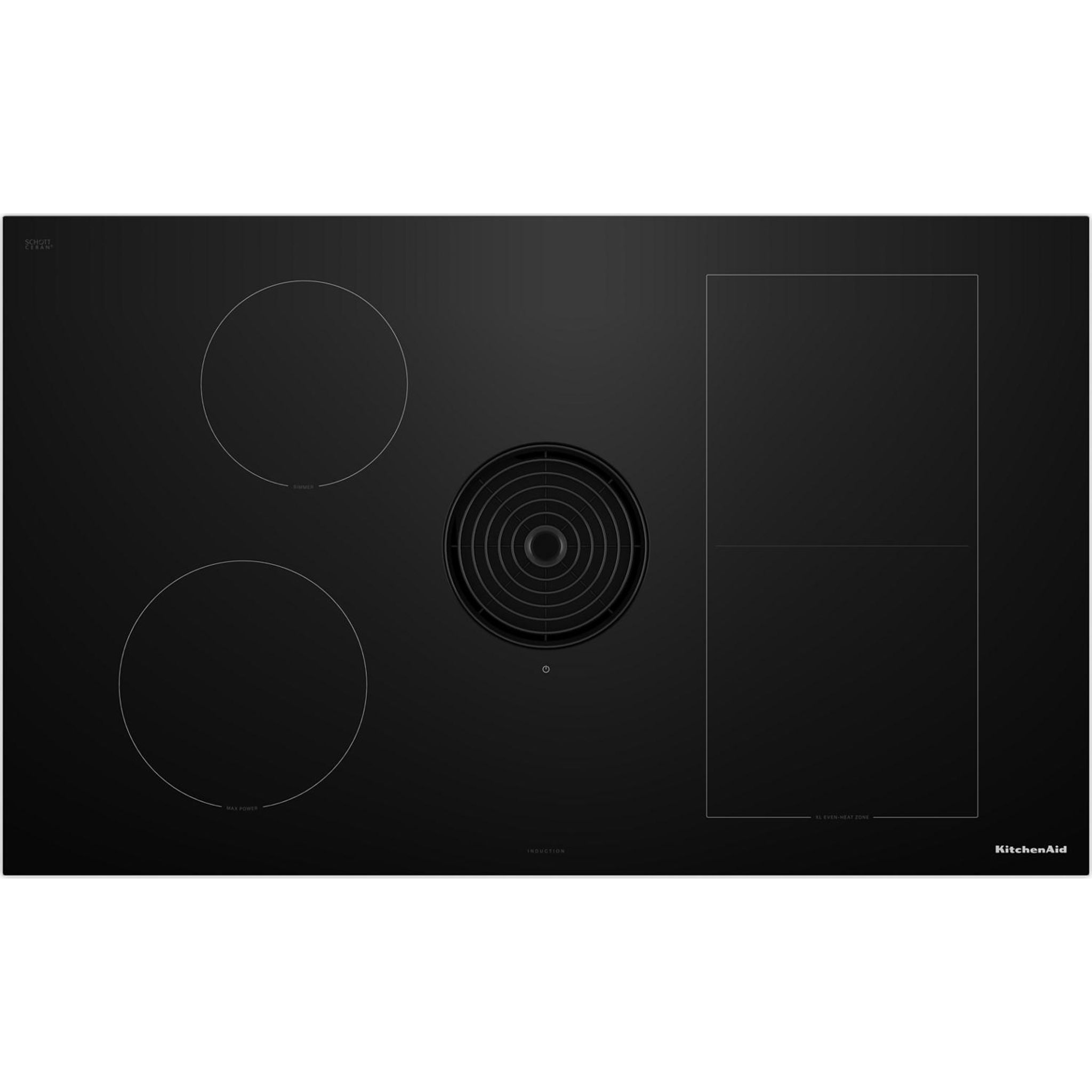Table de cuisson à induction KitchenAid 36 (KCID936SBL) - Noir