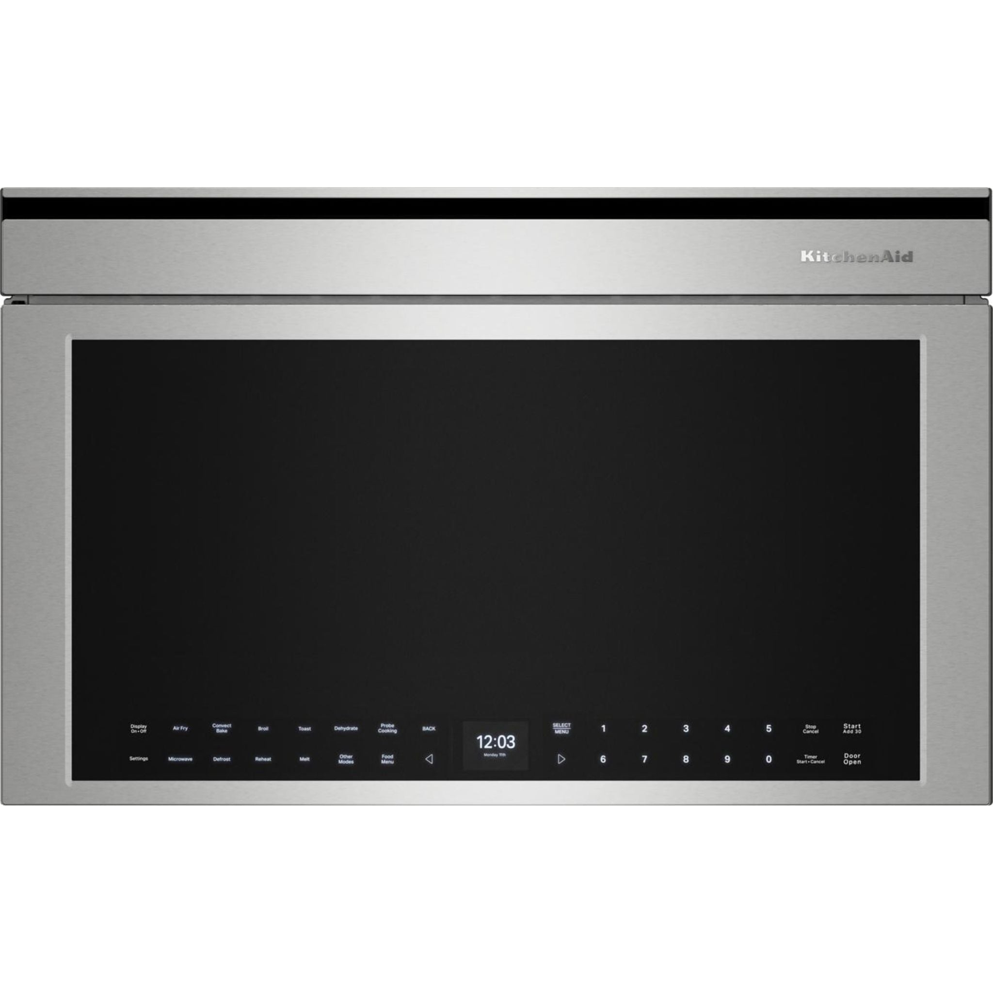 Micro-ondes encastrable KitchenAid (YKMBT730SPS) - PrintShield Inox