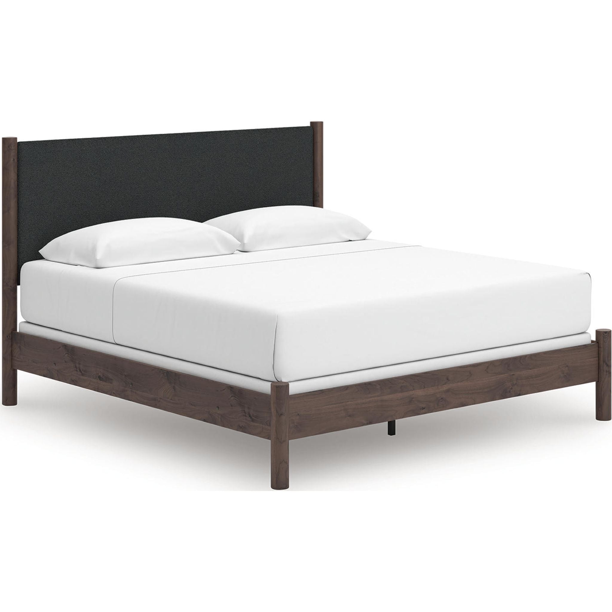 Lit à panneaux Pamytta King - Marron