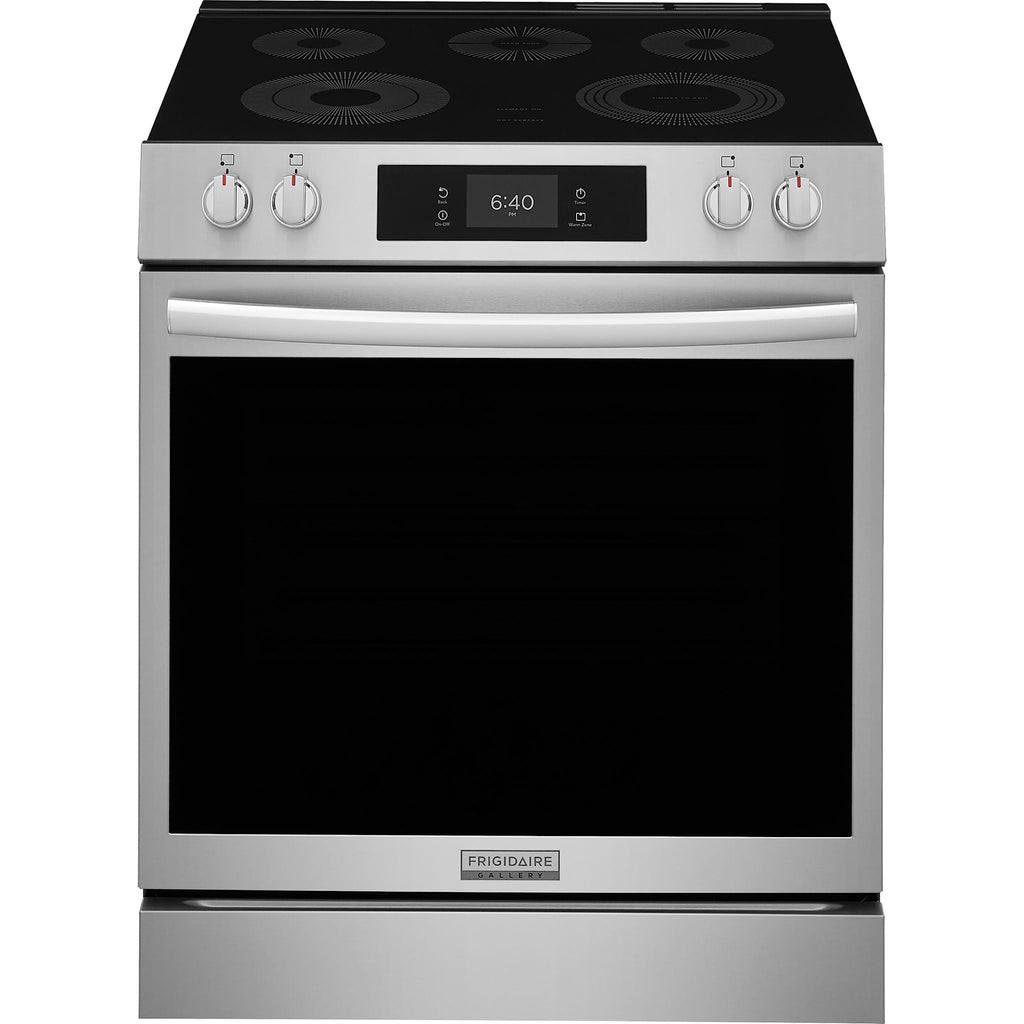 Cuisinière électrique Frigidaire Gallery de 30 po avec four à pizza sur pierre – Acier inoxydable (GCFE307CBF)