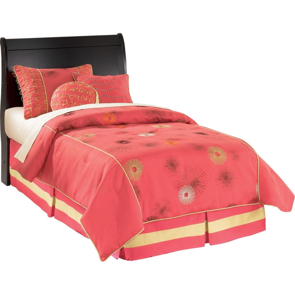 Tête de lit traîneau Huey Vineyard - Noir