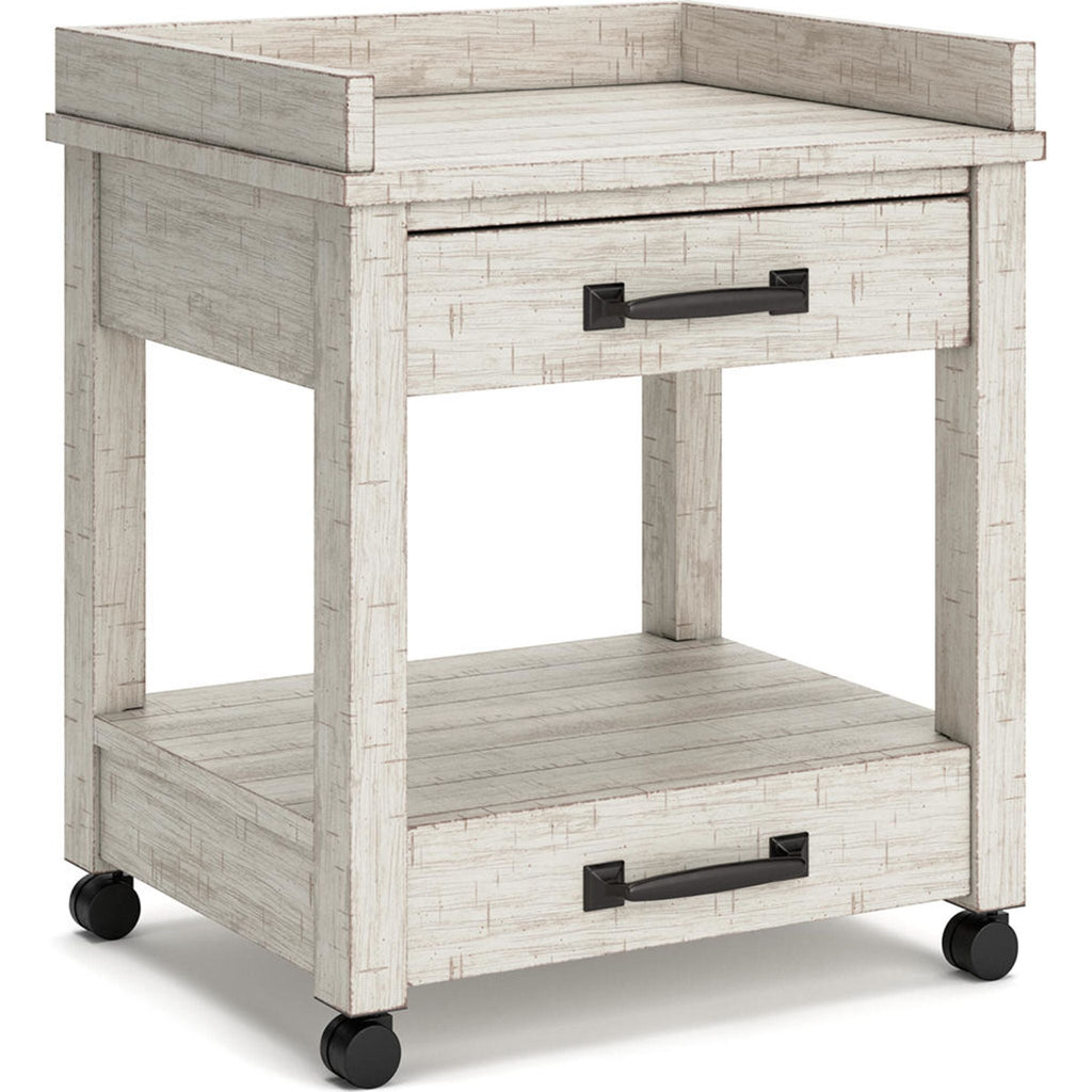 Support d'imprimante Carynhurst - Blanchi à la chaux