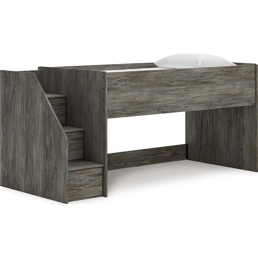 Lit mezzanine simple Frandern - Gris