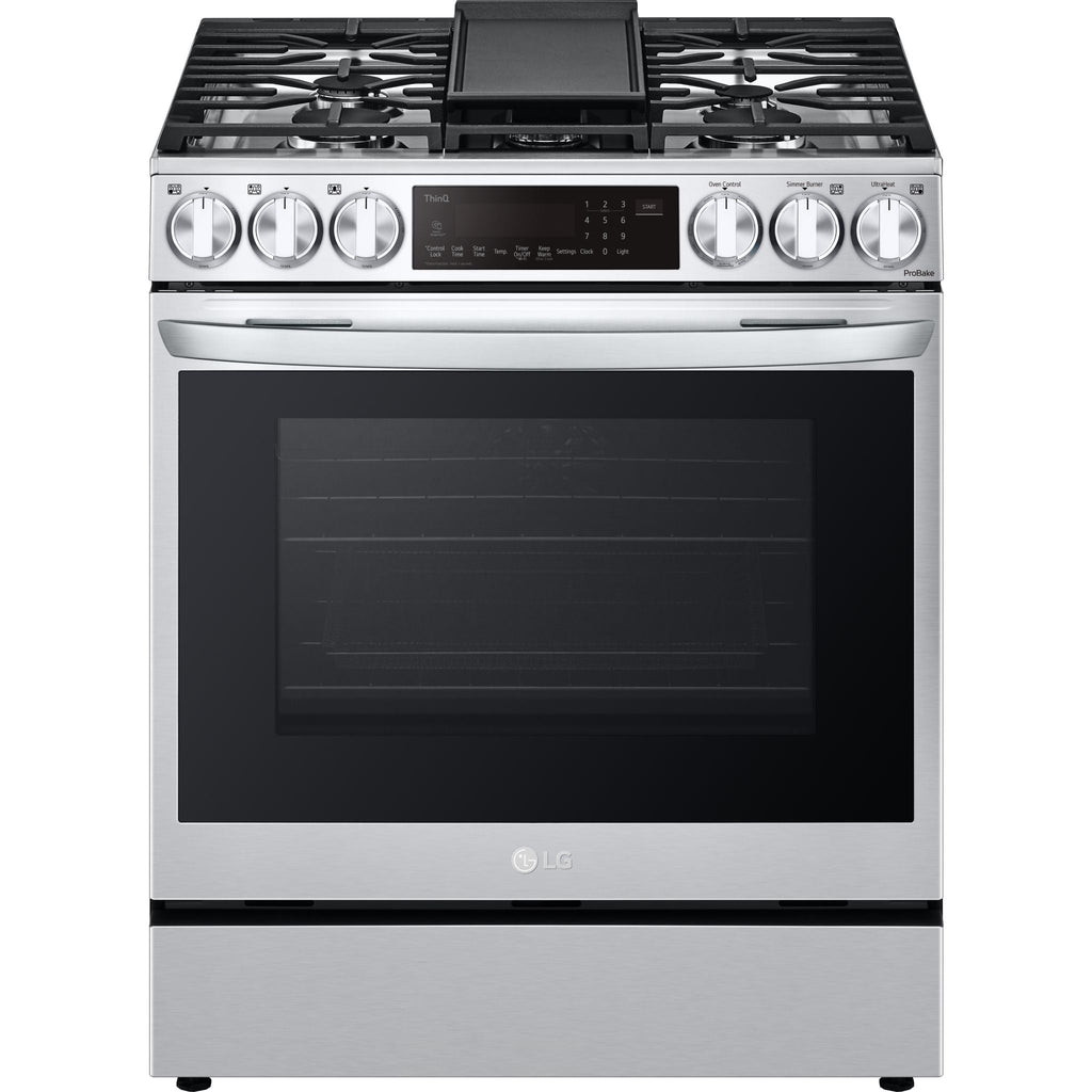 Cuisinière à gaz LG (LSGL6335F) - Acier inoxydable