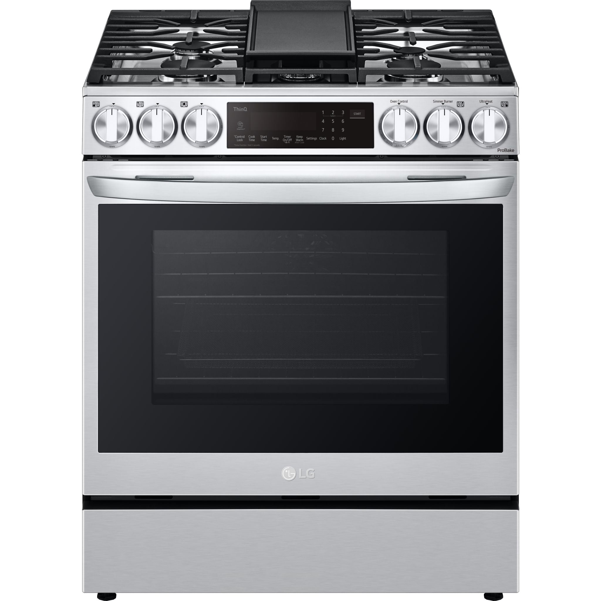 Cuisinière à gaz LG (LSGL6335F) - Acier inoxydable
