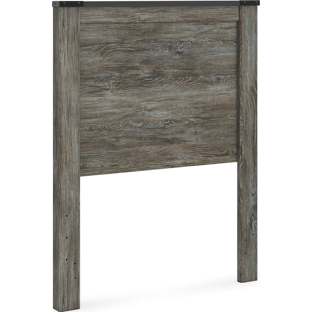 Tête de lit double à panneaux Frandern - Gris