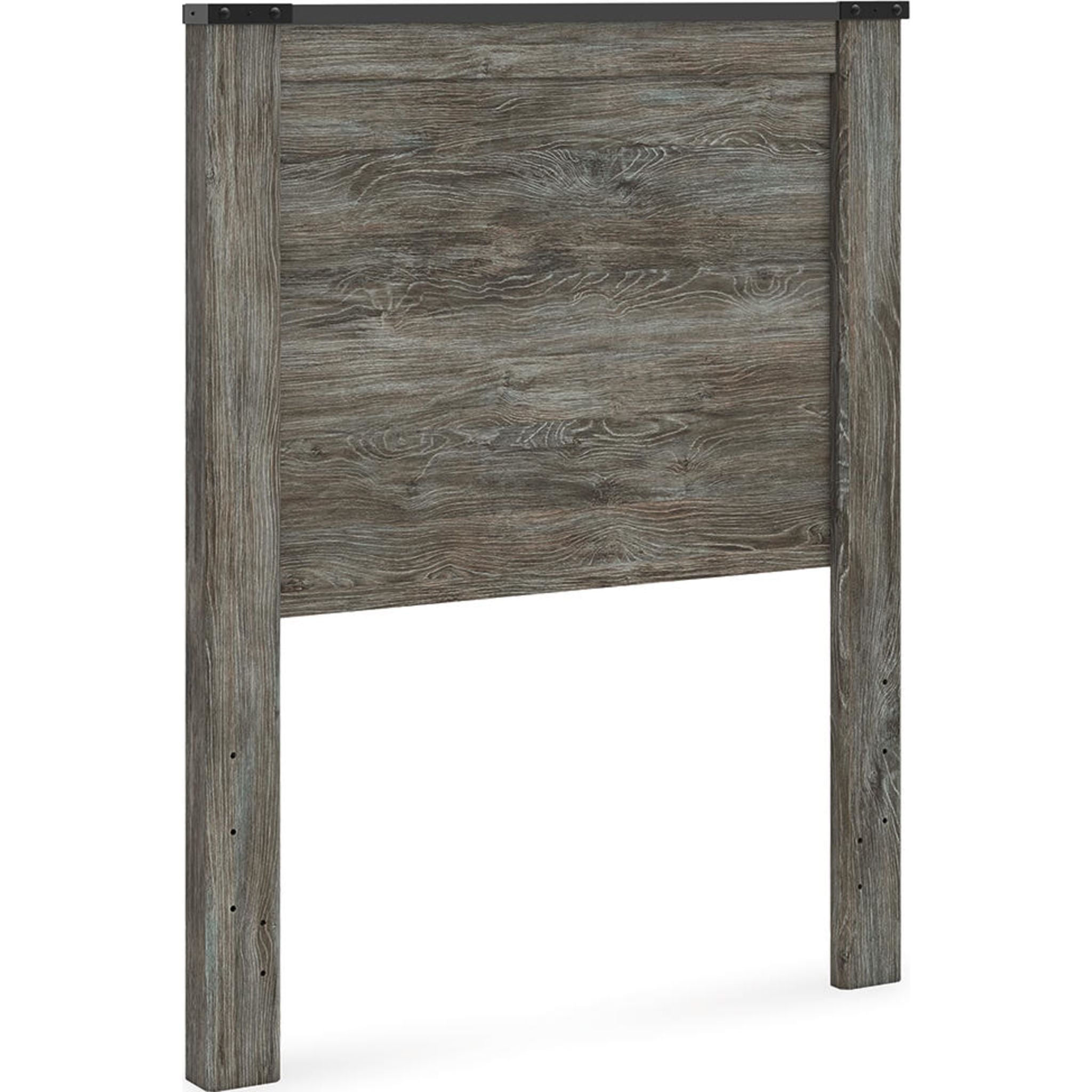 Tête de lit double à panneaux Frandern - Gris