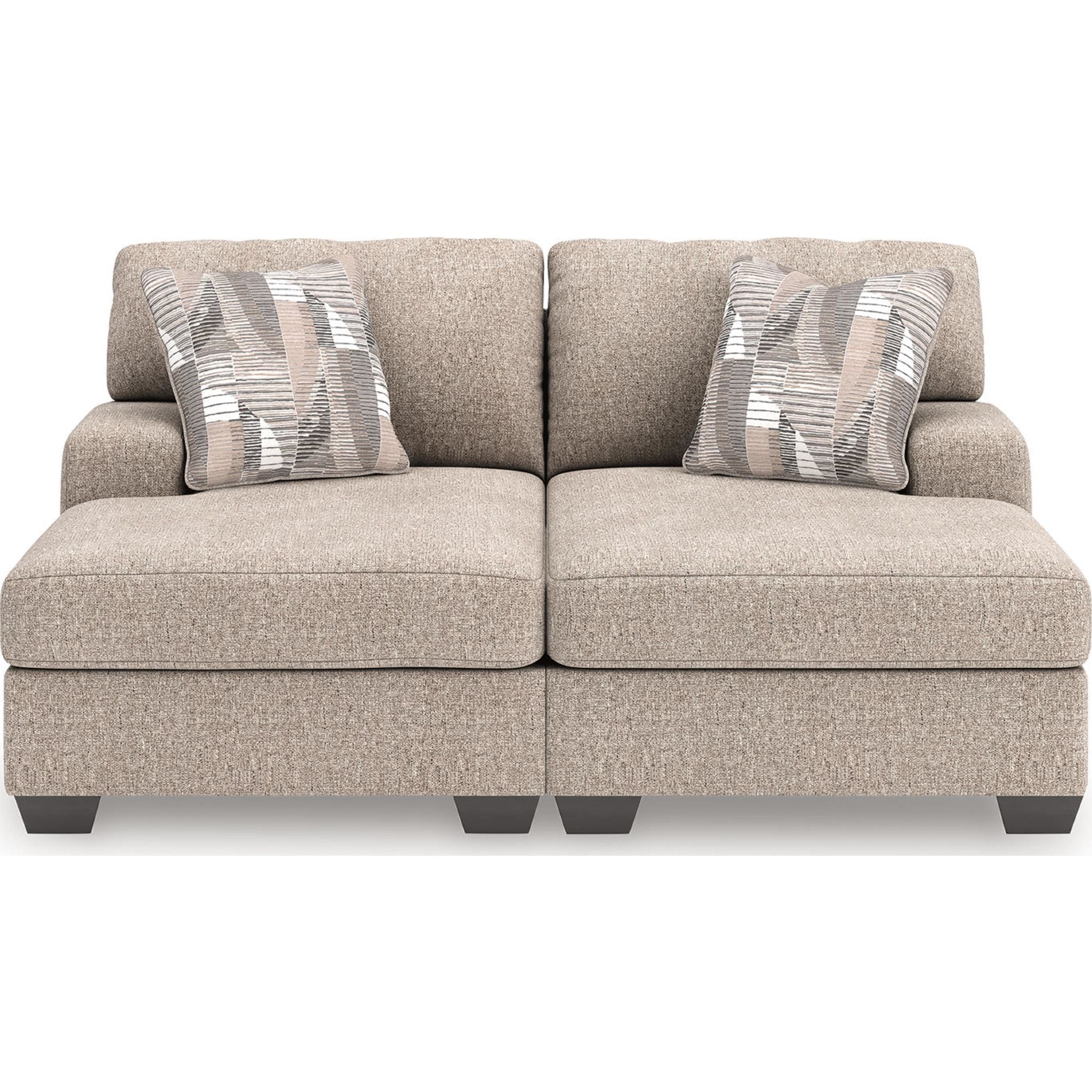 Chaise longue Seyler Lane 2 pièces - Chanvre