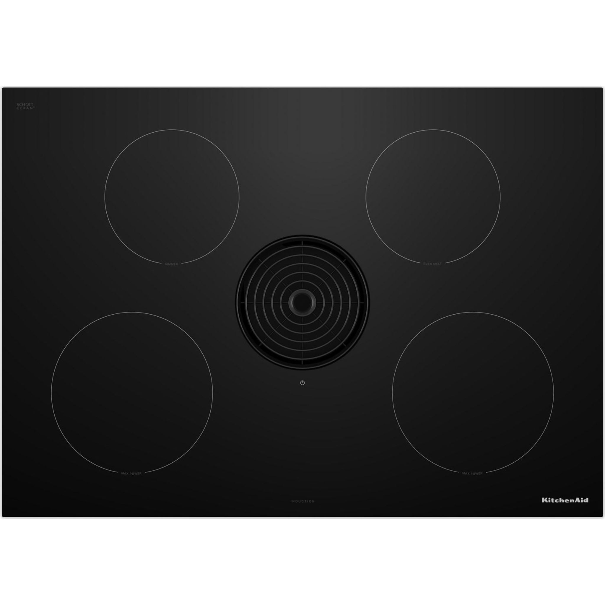Table de cuisson à induction KitchenAid 30 (KCID930SBL) - Noir