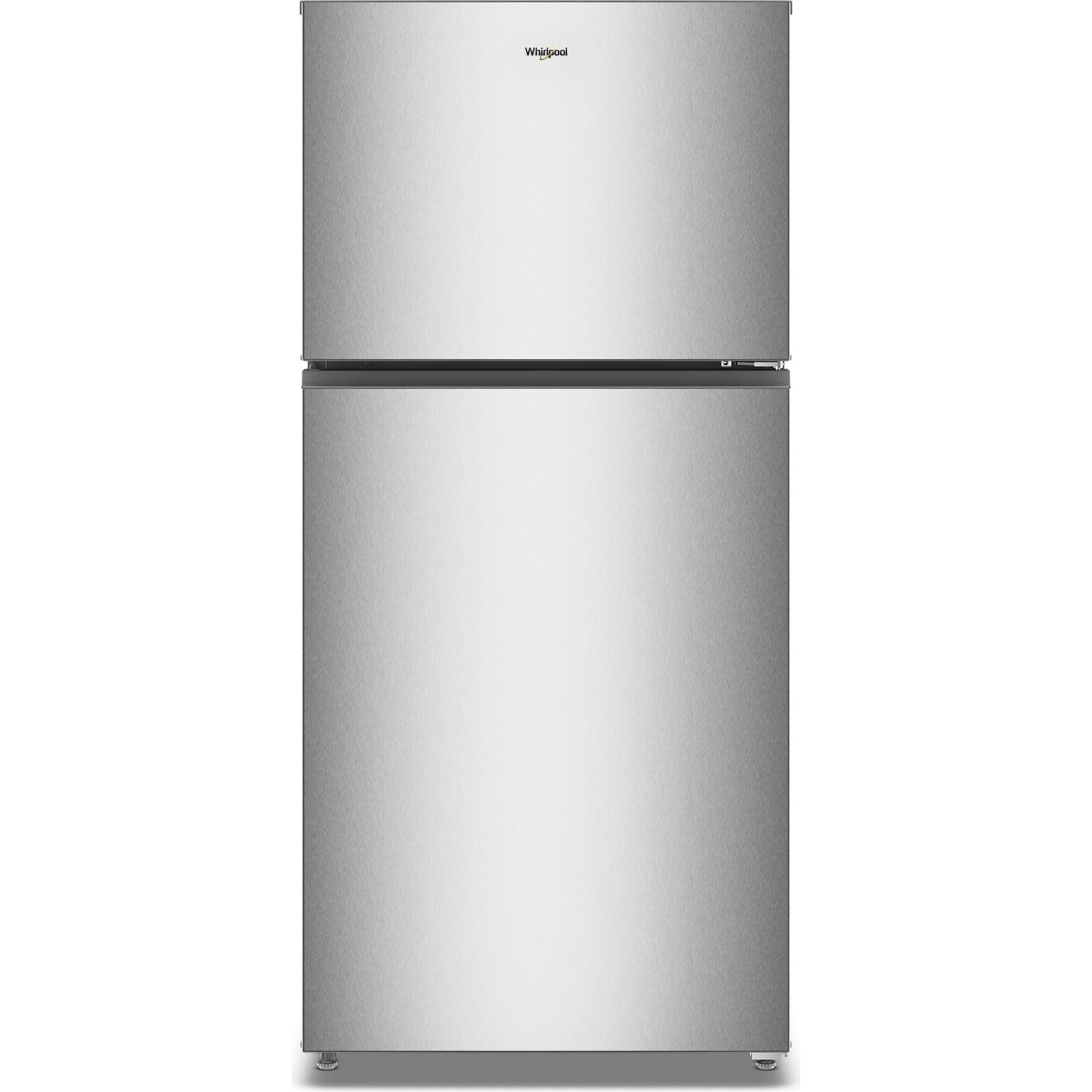 Réfrigérateur Whirlpool à congélateur supérieur (WRTX5419SZ) - Finition inox résistante aux traces de doigts