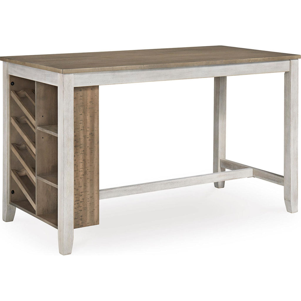 Table de bar Skempton - Blanc/marron clair - (D394-32)