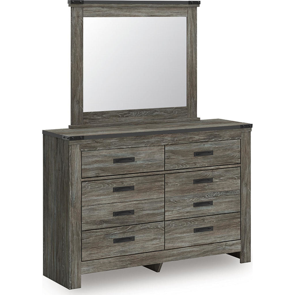 Commode et miroir Frandern - Gris