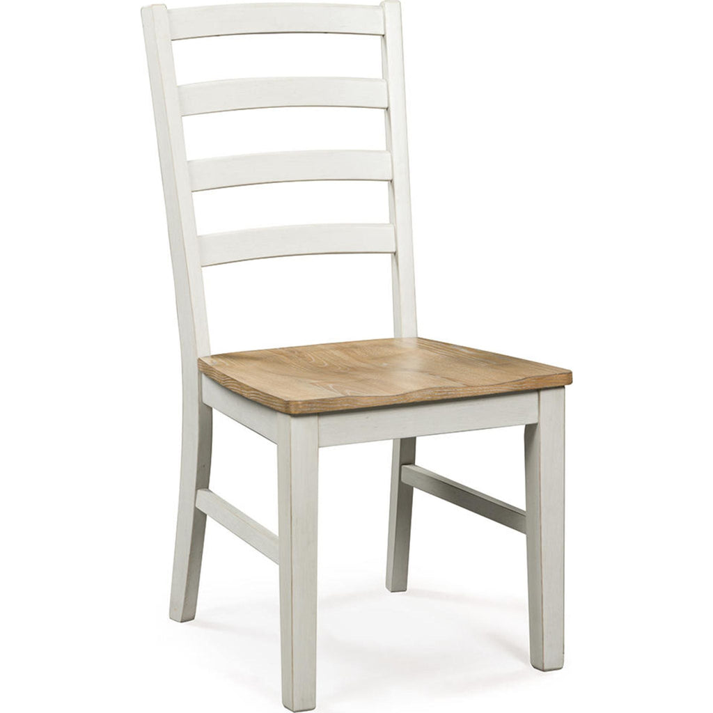 Chaise de salle à manger Purlaney - Blanc antique/Naturel - (PCD627-01)