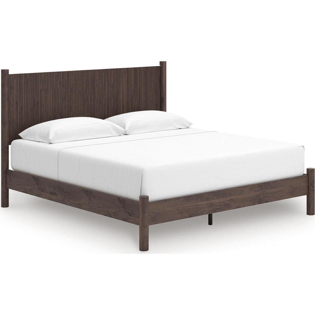 Lit plateforme Pamytta King - Marron