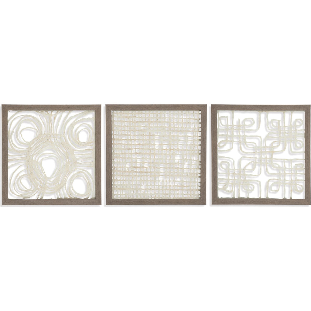 Décoration murale Odella (ensemble de 3) 20,00 x 20,00