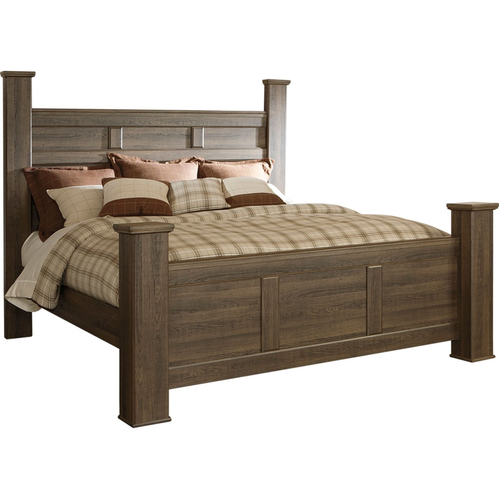 Lit à baldaquin Juararo - Marron foncé