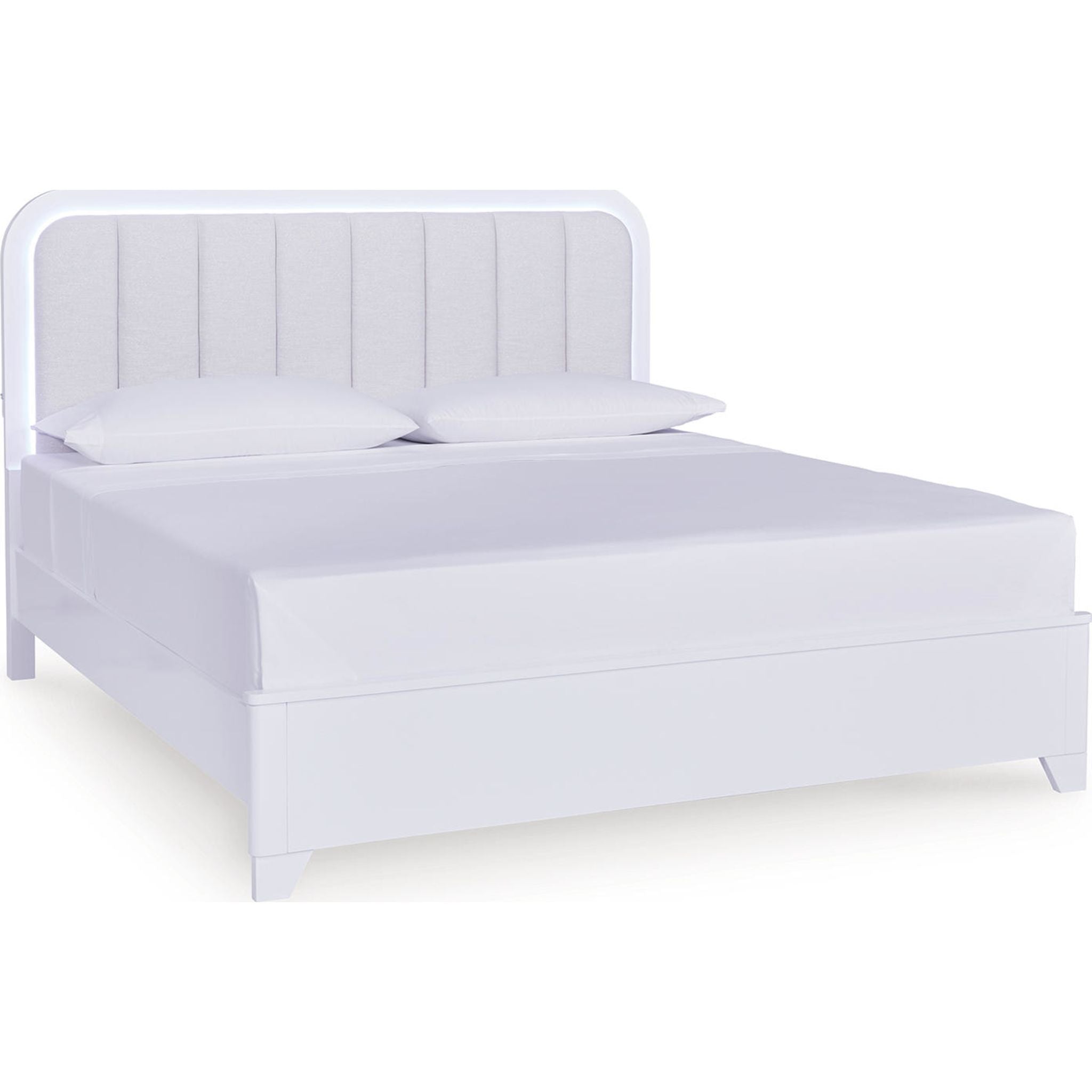 Lit à panneaux Jarlee King - Blanc