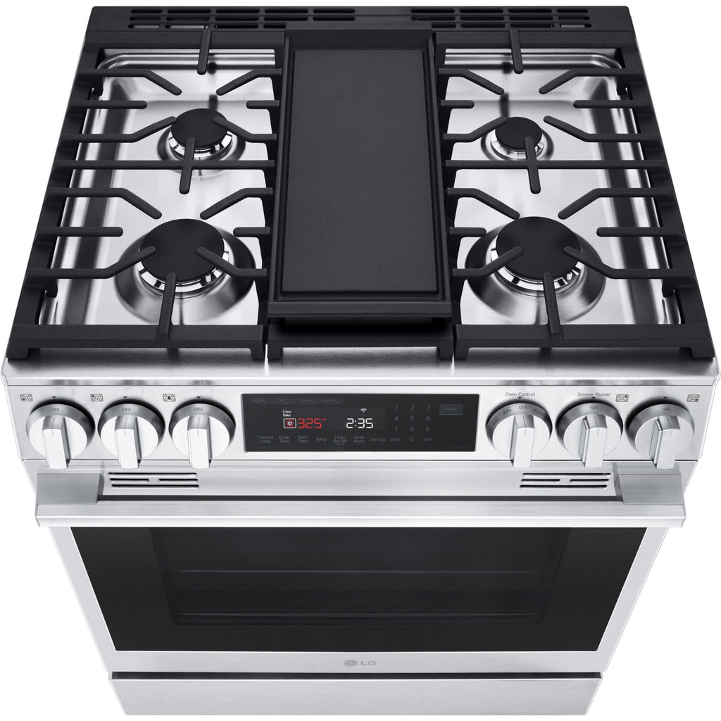 Cuisinière à gaz LG 30 (LSGL6335X) - PrintProof Steel