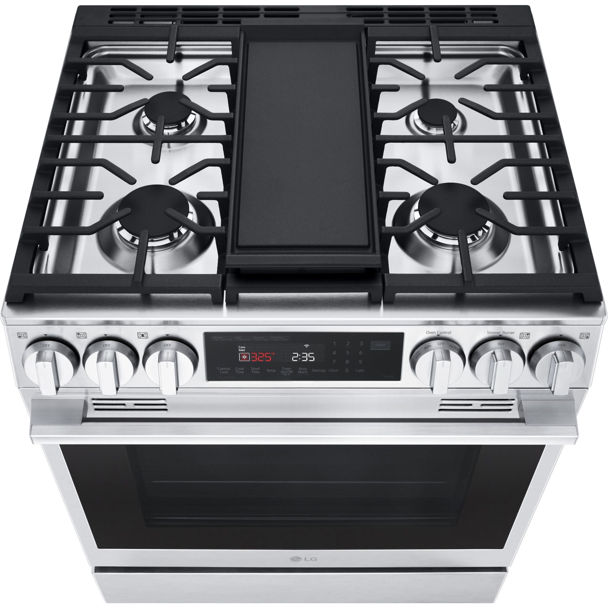 Cuisinière à gaz LG 30 (LSGL6335X) - PrintProof Steel