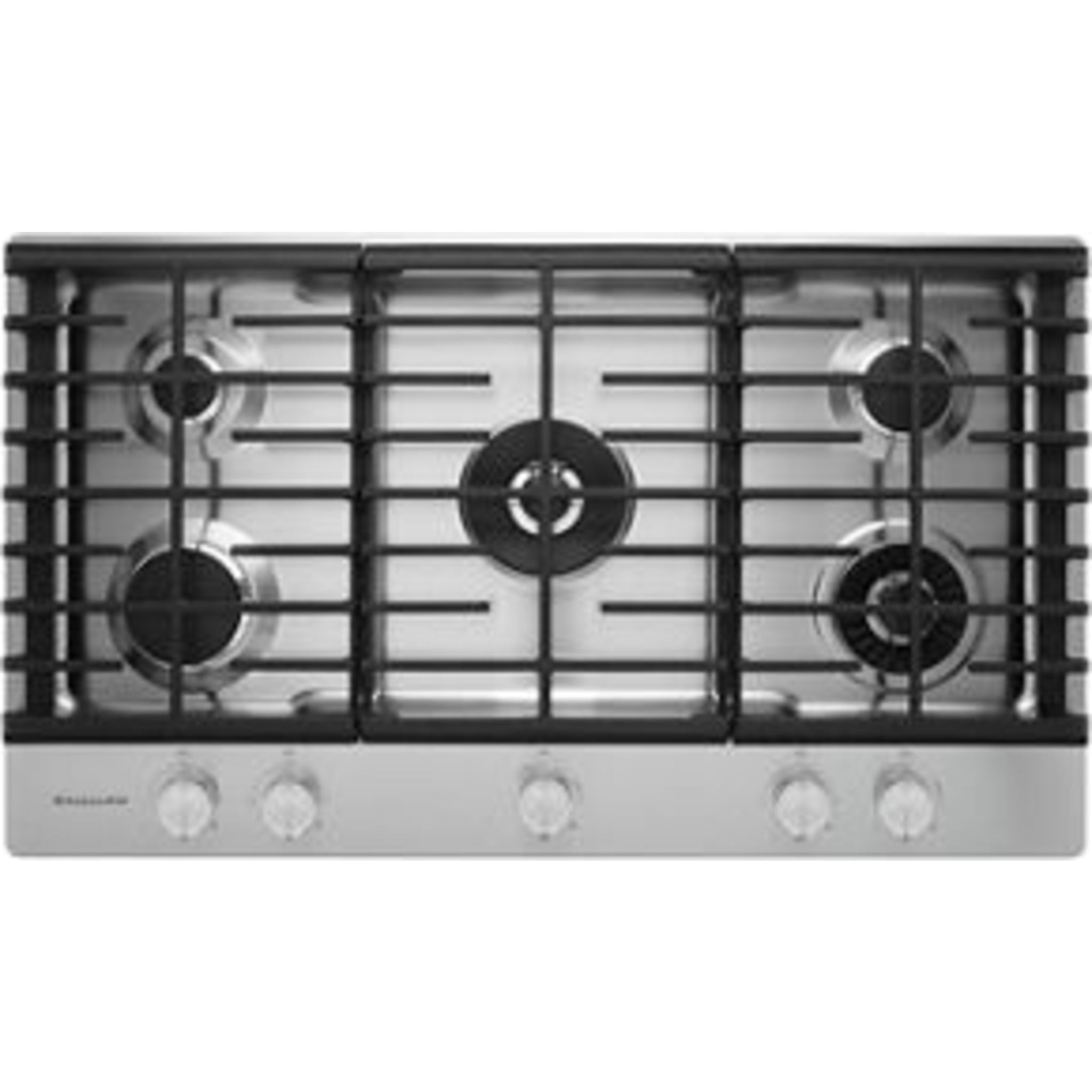 Table de cuisson à gaz KitchenAid 36 po (KCGS956ESS) - Acier inoxydable