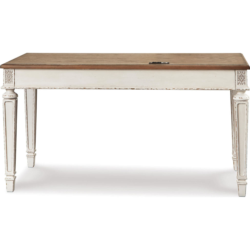 Bureau Realyn - Blanc/Marron