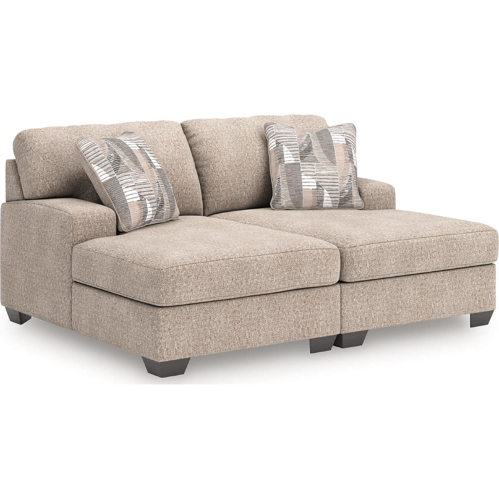 Chaise longue Seyler Lane 2 pièces - Chanvre