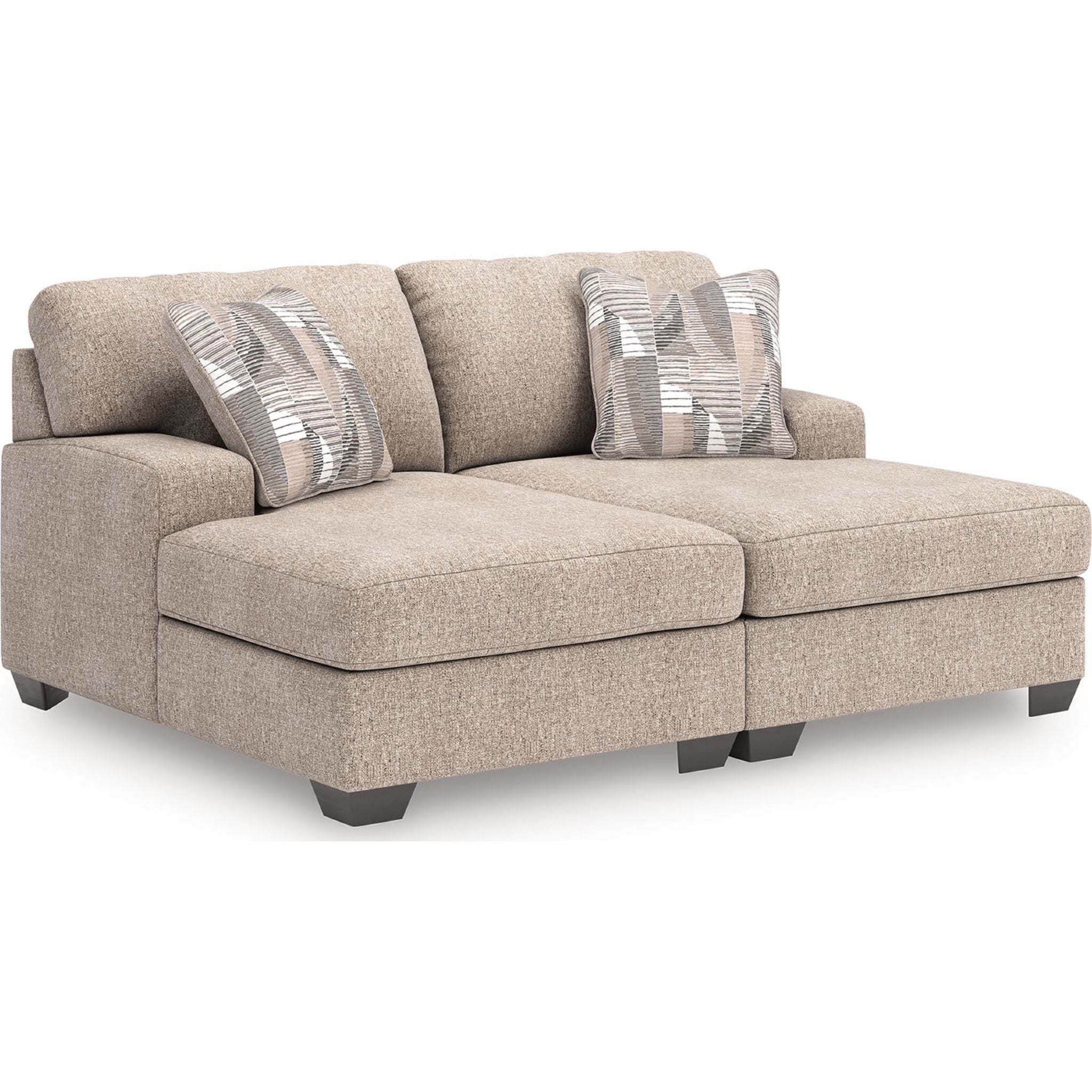 Chaise longue Seyler Lane 2 pièces - Chanvre