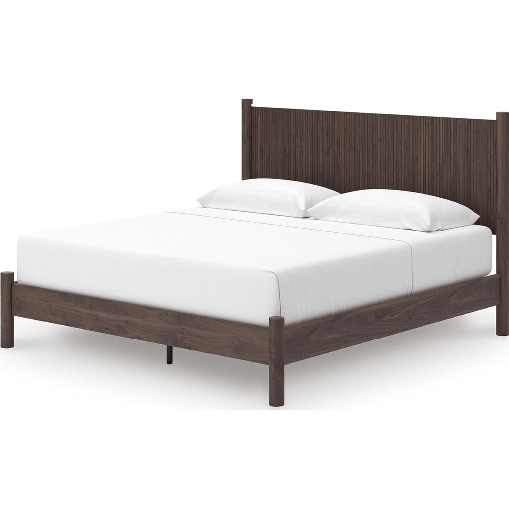 Lit plateforme Pamytta King - Marron