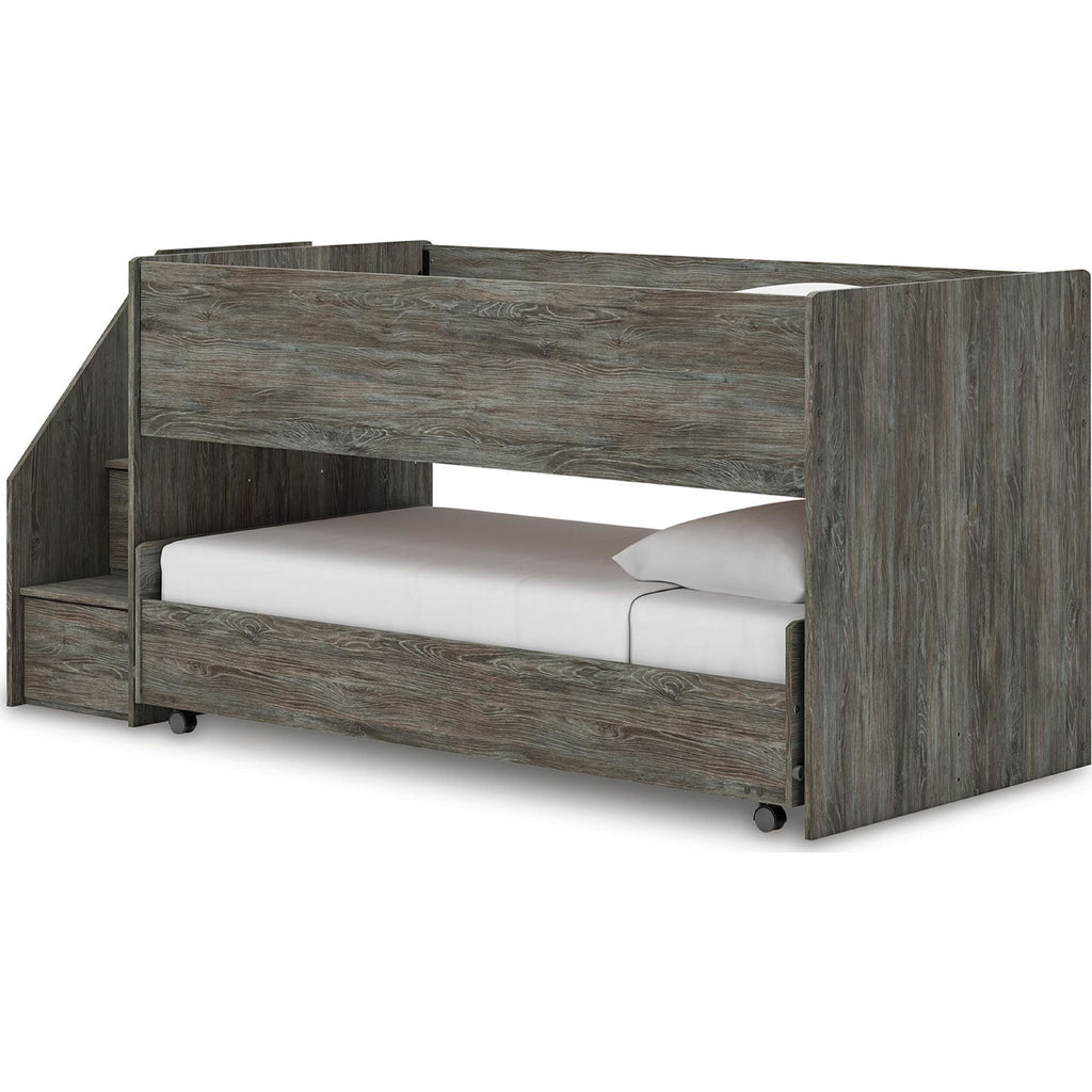 Lit mezzanine simple/double Frandern - Gris